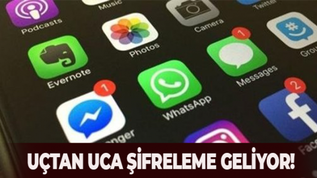 Uçtan uca şifreleme özelliği geliyor!