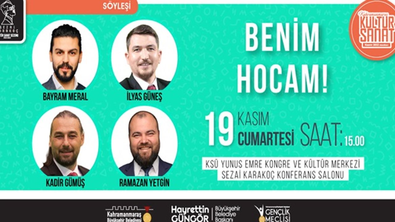 ‘Benim Hocam’ Ekibi Kahramanmaraş’a geliyor!