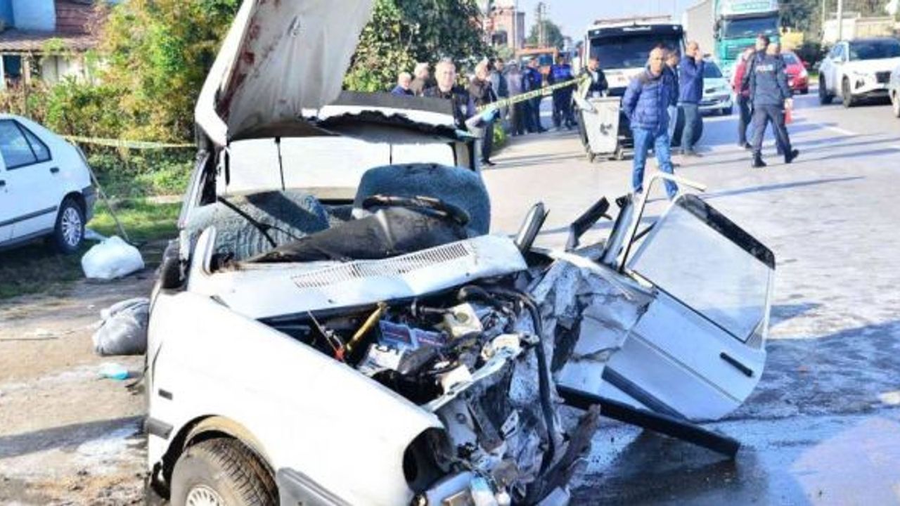 Hastane dönüşü feci kaza: 2 ölü, 2 yaralı!