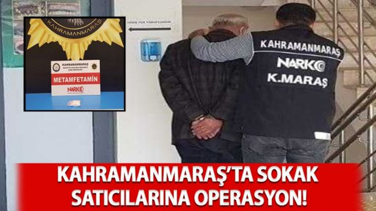 Kahramanmaraş'ta sokak satıcılarına operasyon: 1 tutuklama