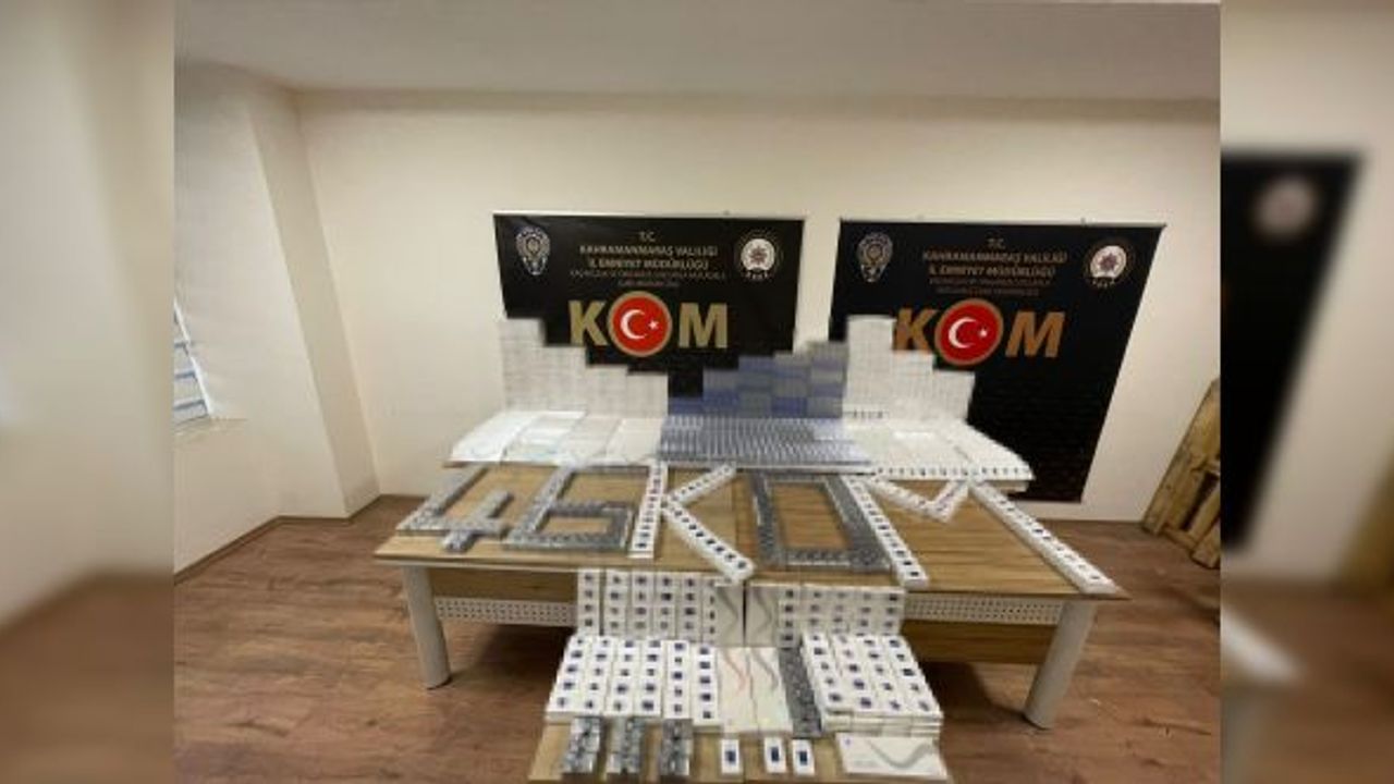 Kahramanmaraş’ta çok miktarda kaçak sigara yakalandı!