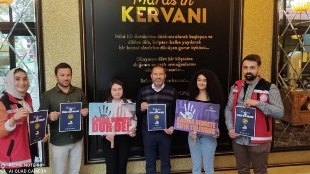 Kahramanmaraş’ta kadına yönelik şiddete dikkat çektiler!