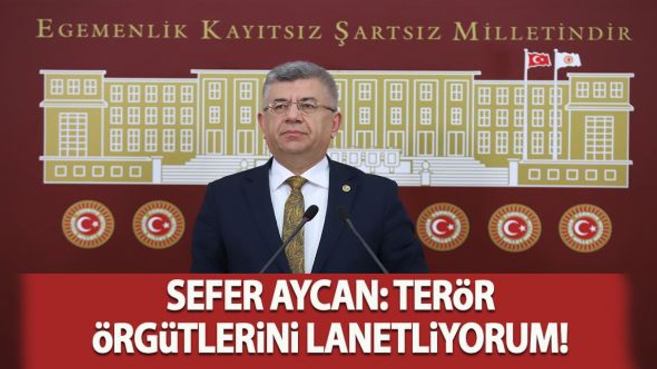 Sefer Aycan: "Terör örgütlerini lanetliyorum"