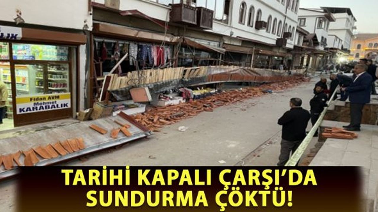 Tarihi Kapalı Çarşı’da sundurma çöktü: 5 yaralı