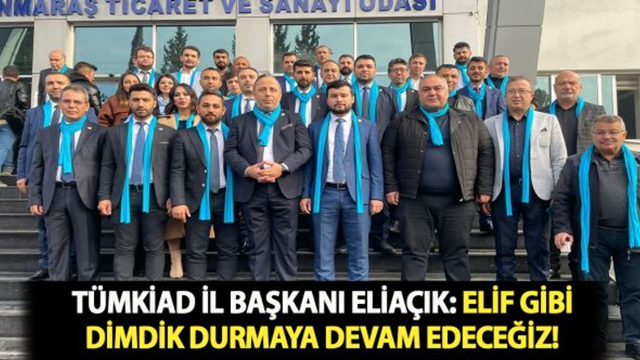TÜMKİAD İl Başkanı Eliaçık: "Elif gibi dimdik durmaya devam edeceğiz"