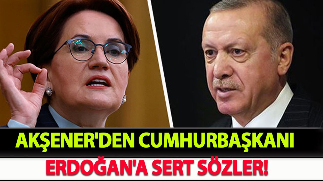 Akşener'den Cumhurbaşkanı Erdoğan'a Sert Sözler!