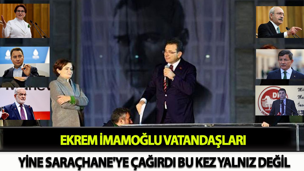 Ekrem İmamoğlu Vatandaşları Yine Saraçhane'ye Çağırdı