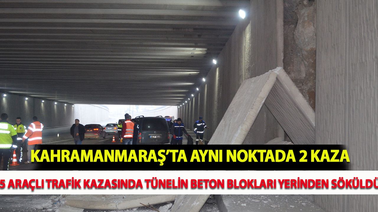 Kahramanmaraş'ta Aynı Noktada Peş Peşe Kaza Meydana Geldi!
