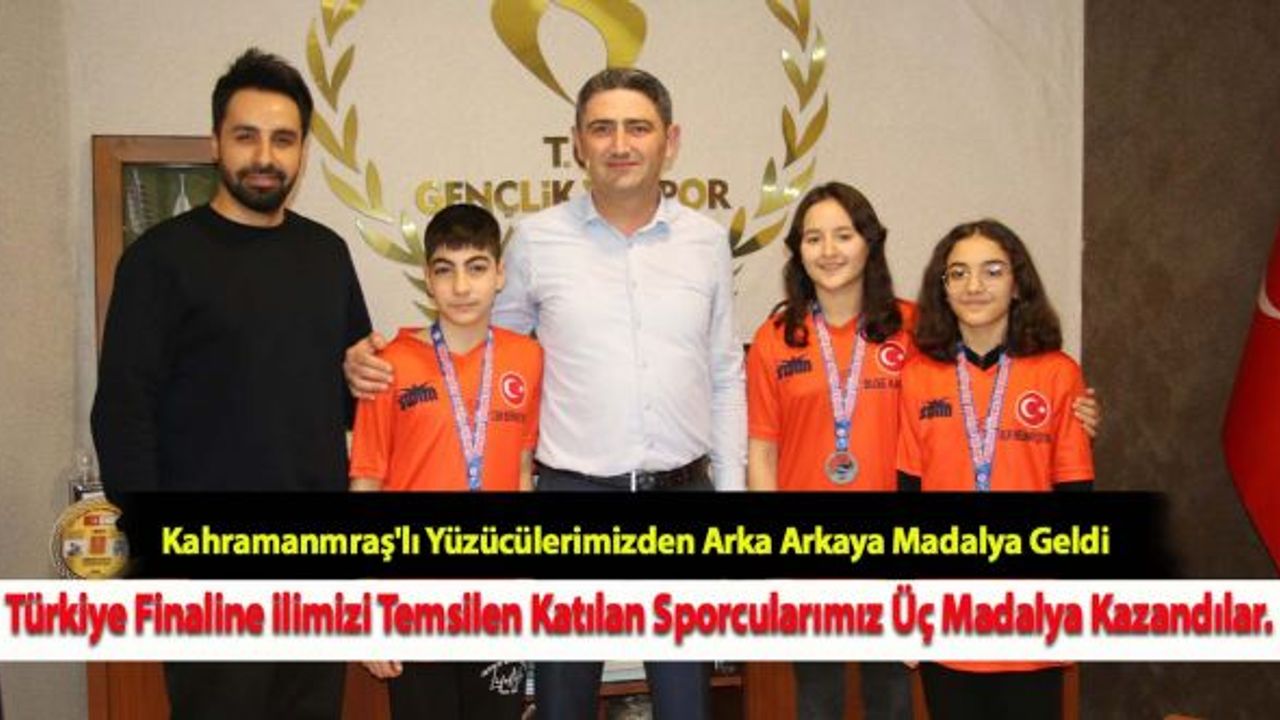 Kahramanmraş'lı Yüzücülerimizden Arka Arkaya Madalya Geldi