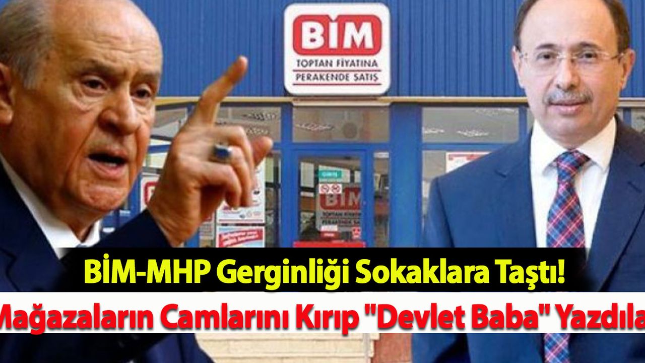 Mağazaların Camlarını Kırıp "DEVLET BABA" Yazdılar!