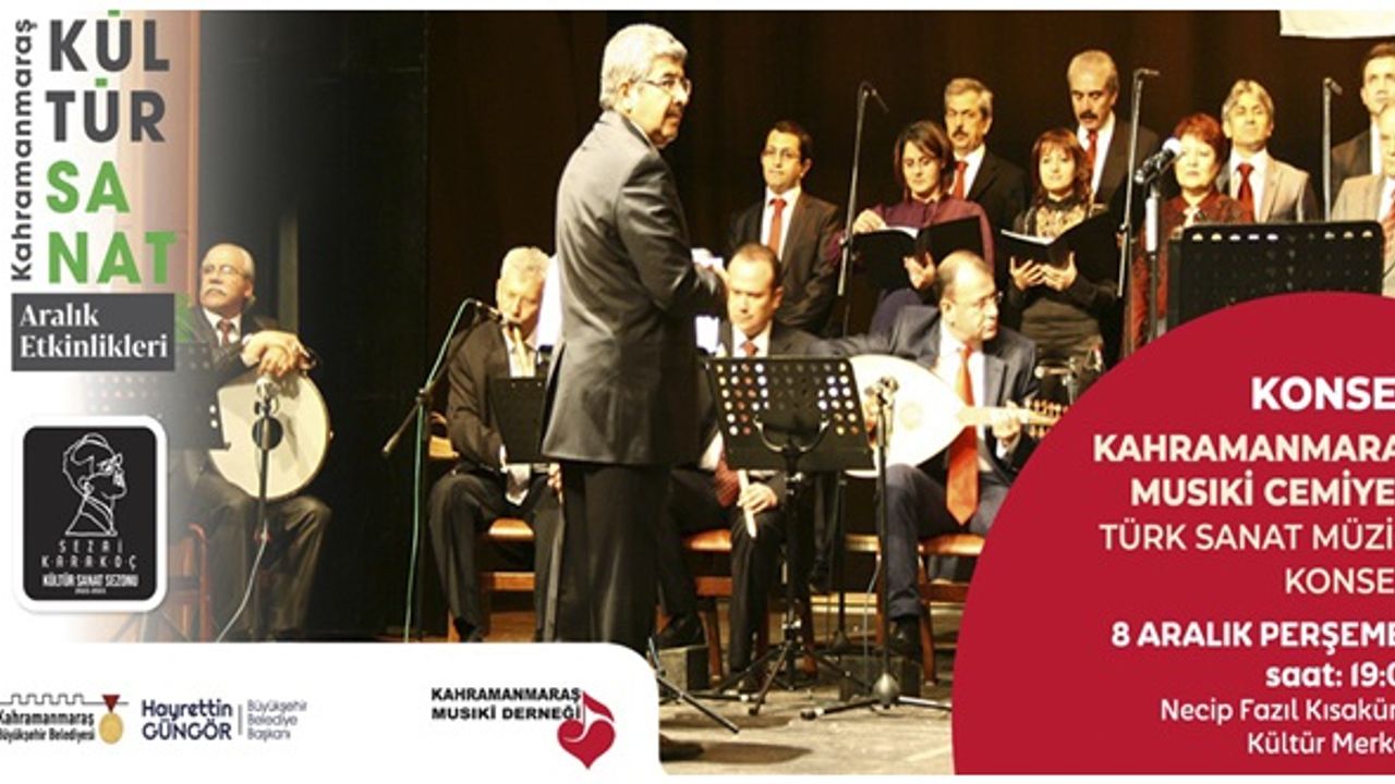 Türk Sanat Müziği konseri sevenleriyle buluşacak!