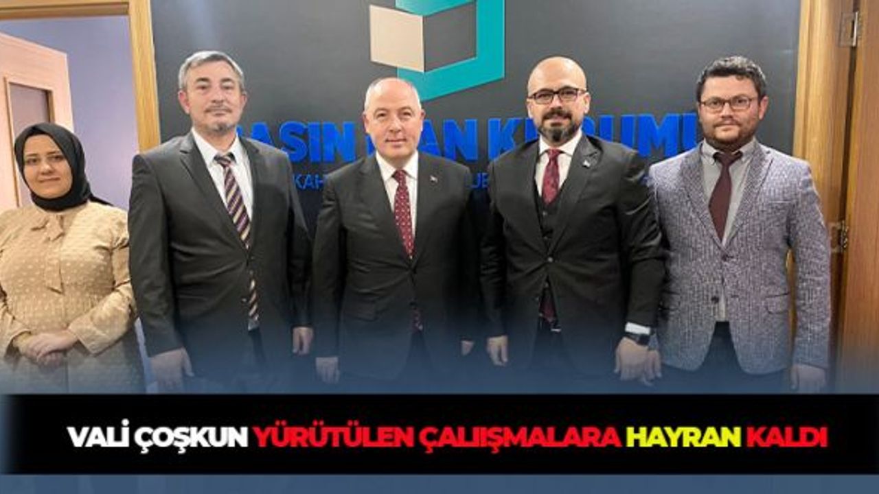 Vali Çoşkun Yürütülen Çalışmalara Hayran Kaldı