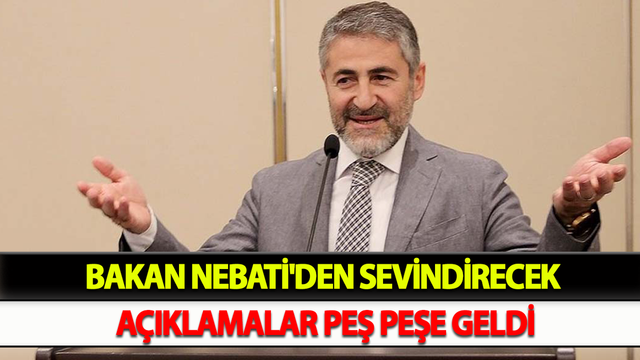 Bakan Nebati'den Sevindirecek Açıklamalar Peş Peşe Geldi