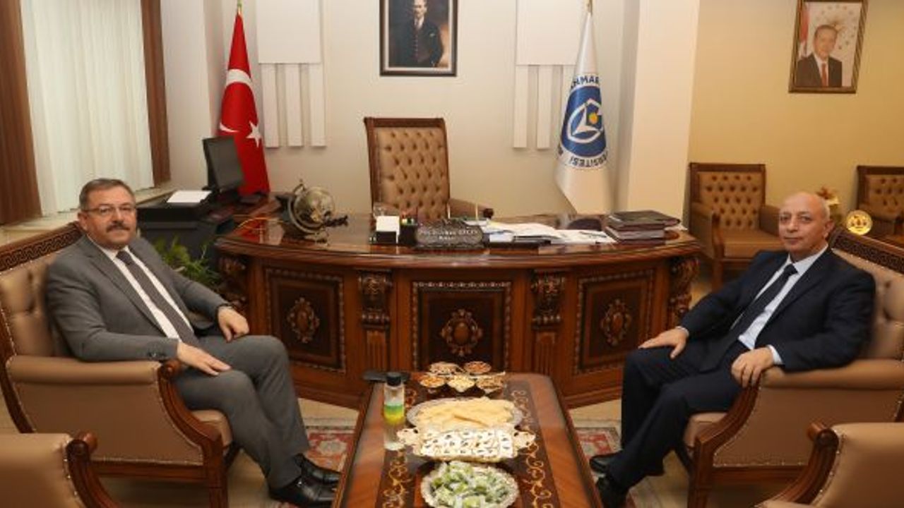 Başkan Aydın ile KİÜ Rektörü Bakan bir araya geldi