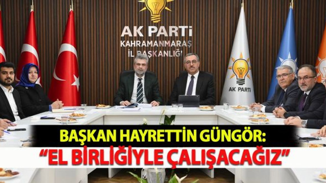 Başkan Güngör: " El birliğiyle çalışacağız"