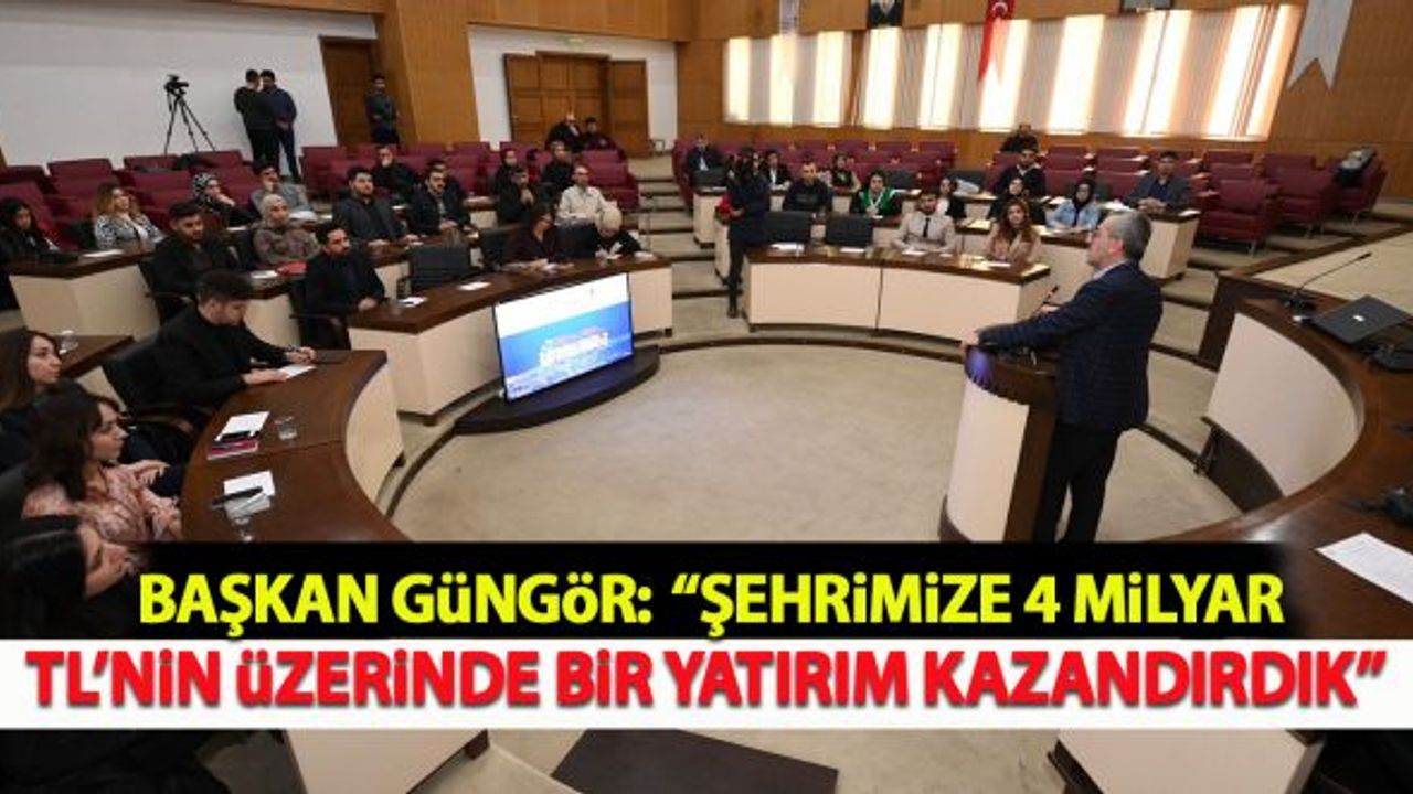 Başkan Güngör: "Şehrimize 4 Milyar TL’nin üzerinde bir yatırım kazandırdık"