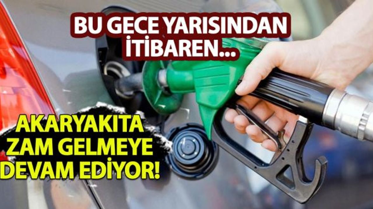 Benzine zam gelmeye devam ediyor!