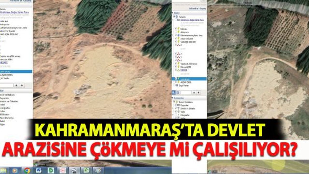 Kahramanmaraş'ta Devlet Arazisine Çökmeye Mi Çalışılıyor?