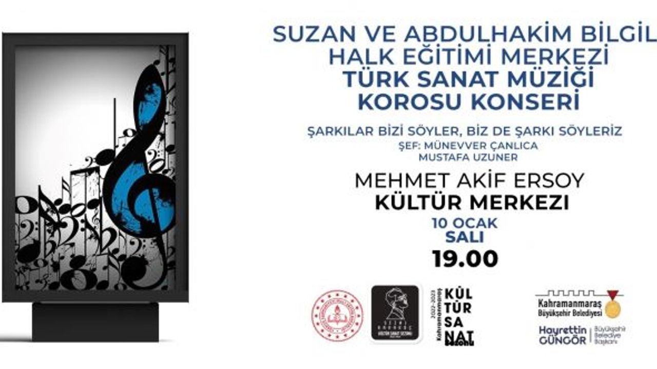 Kahramanmaraş'ta Türk Sanat Müziği Şöleni Sunulacak!