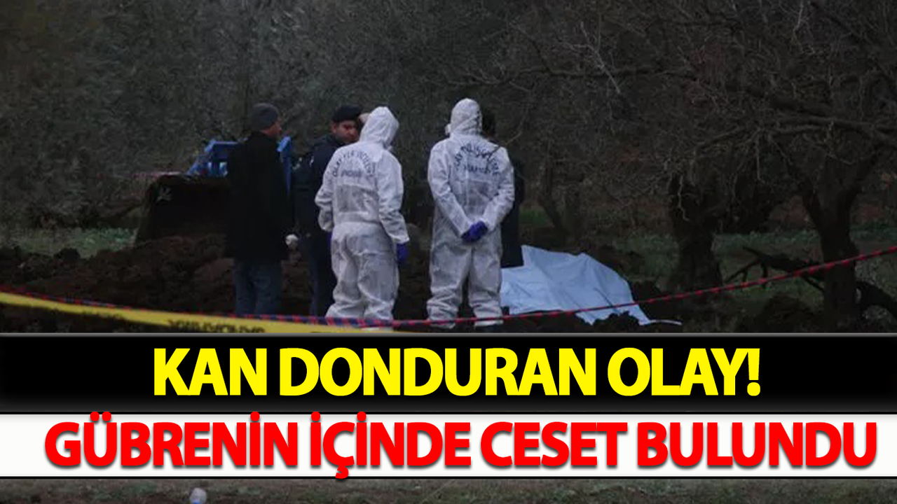 Kan Donduran Olay! Gübrenin İçinde Ceset Bulundu