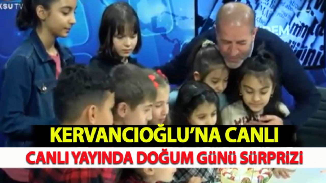 Kervancıoğlu'na canlı yayında döğum günü sürprizi!