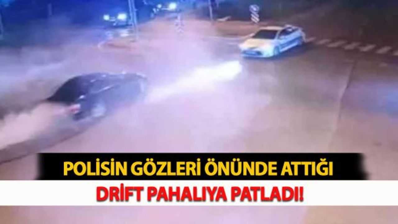 Polisin Gözleri Önünde Attığı Drift Pahalıya Patladı!