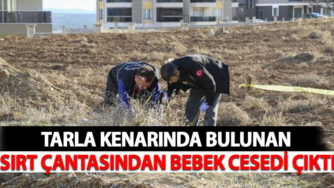 Tarla Kenarında Bulunan Sırt Çantasından Bebek Cesedi Çıktı