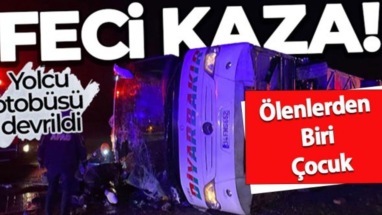 Yolcu Otobüs devrildi: Ölü ve yaralılar var!