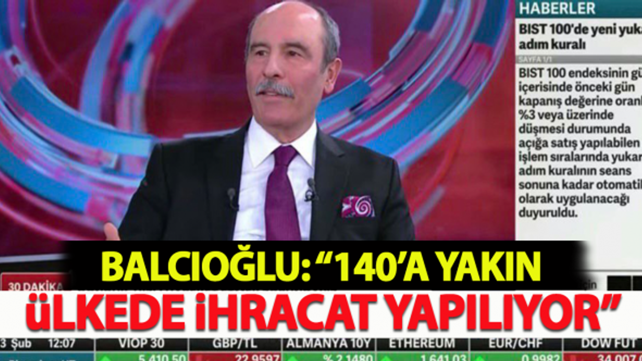 Balcıoğlu: "140’a yakın ülkede ihracat yapıyorlar"