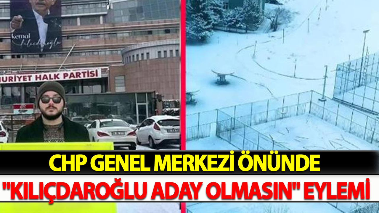 CHP Genel Merkezi Önünde "Kılıçdaroğlu Aday Olmasın" Eylemi