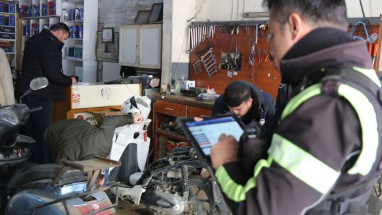 İkin el motosiklet alım satım yapan iş yerlerine denetim!