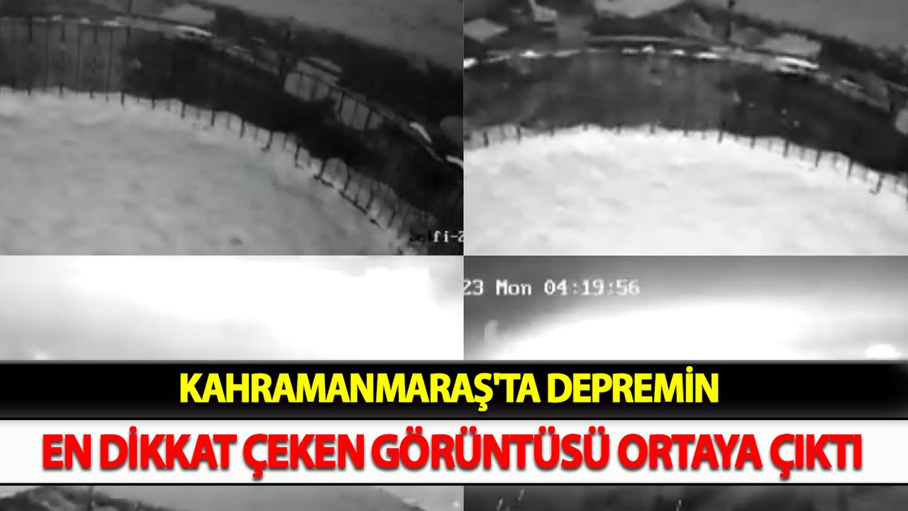 Kahramanmaraş'ta Depremin en dikkat çeken görüntüsü ortaya çıktı