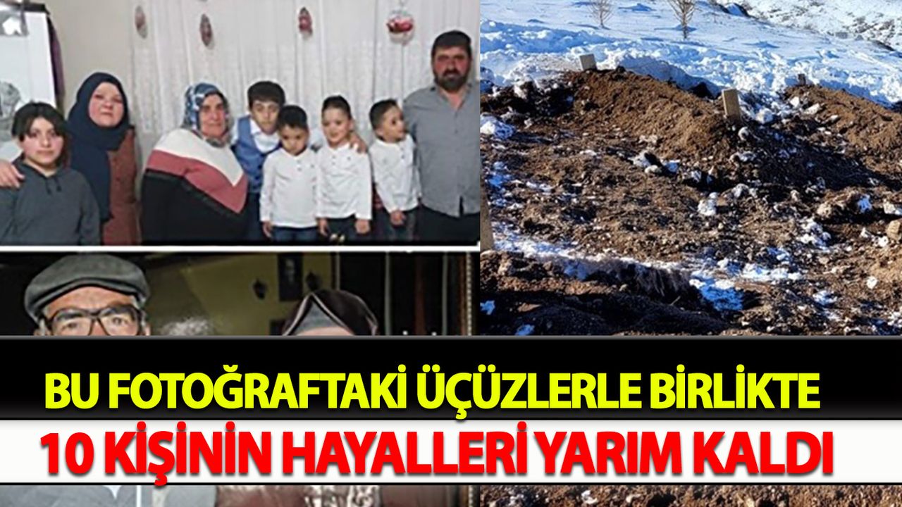Bu fotoğraftaki üçüzlerle birlikte 10 kişinin hayalleri yarım kaldı