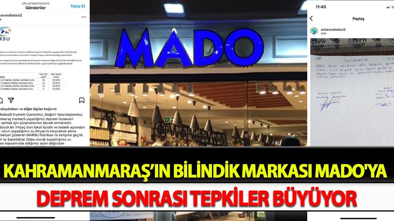 MADO’ya Tepkİler Sürüyor: Bu Seferde Deprem  Sonrası Parayla Su Satmış