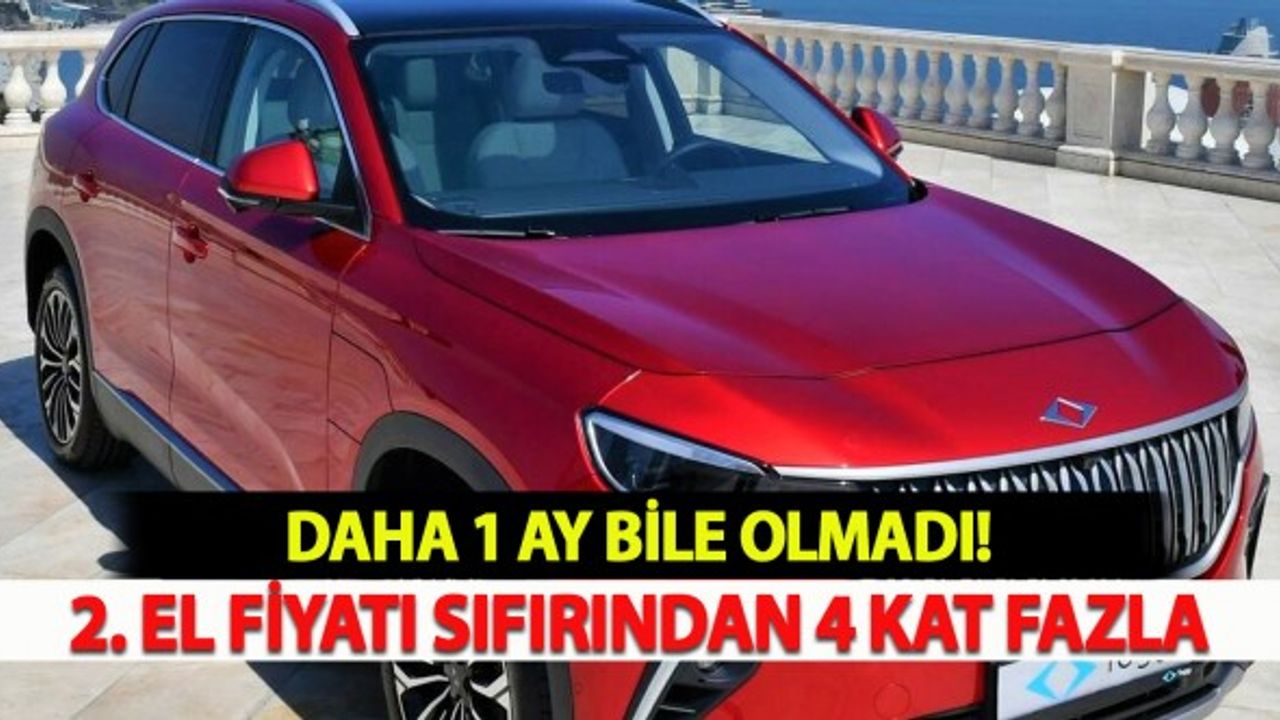 Daha 1 Ay Bile Olmadı: TOGG'un 2. El Fiyatı Şaşırttı