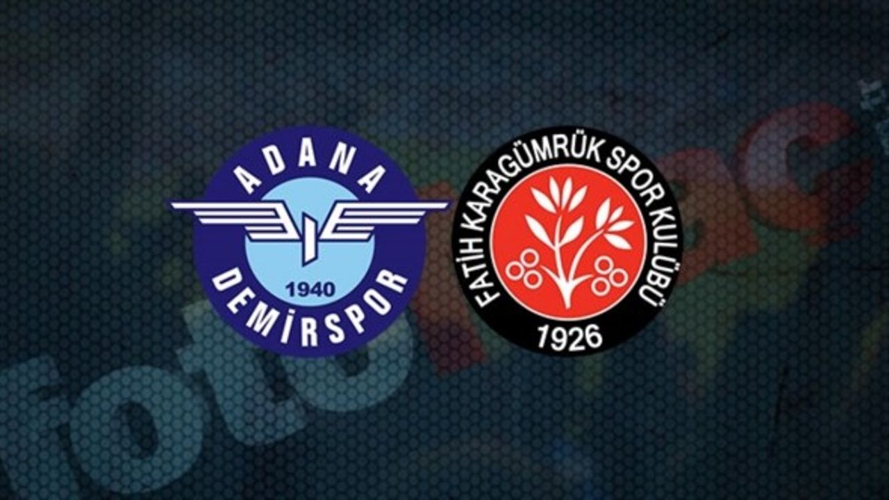 Fatih Karagümrük - Adana Demirspor Maçı Canlı İzle