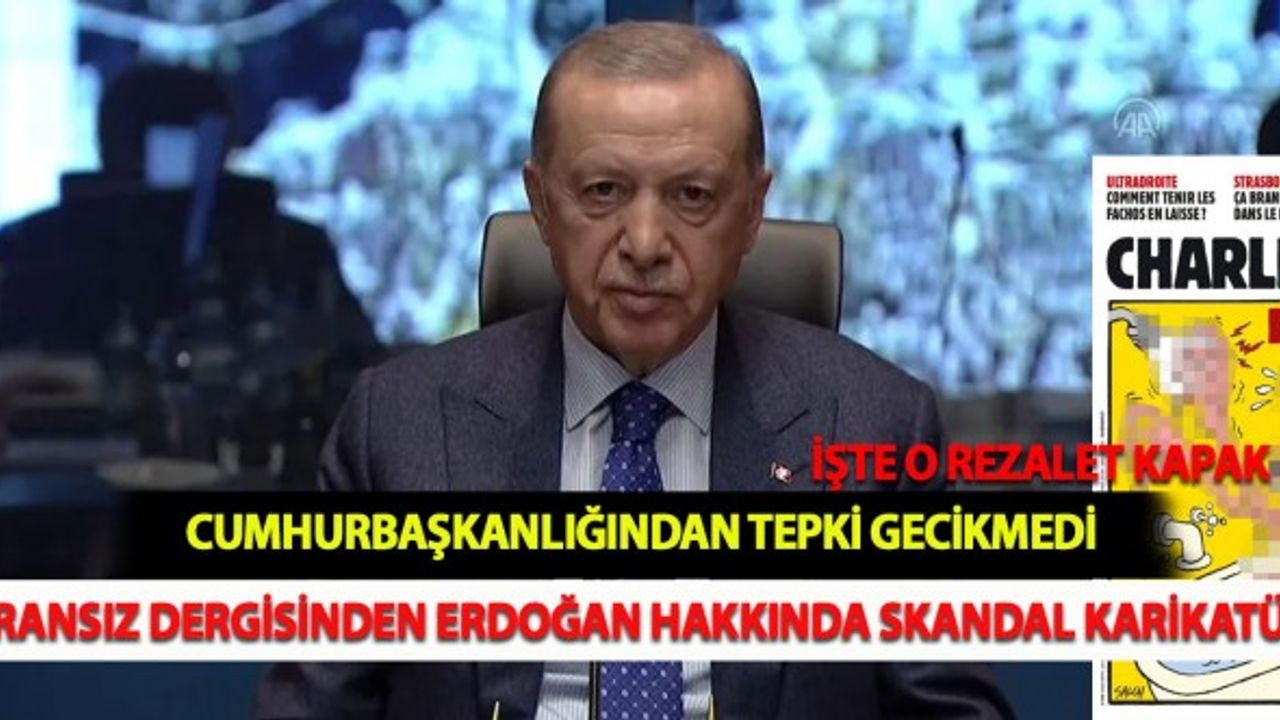 Fransız Dergisinden Erdoğan Hakkında Skandal Karikatür