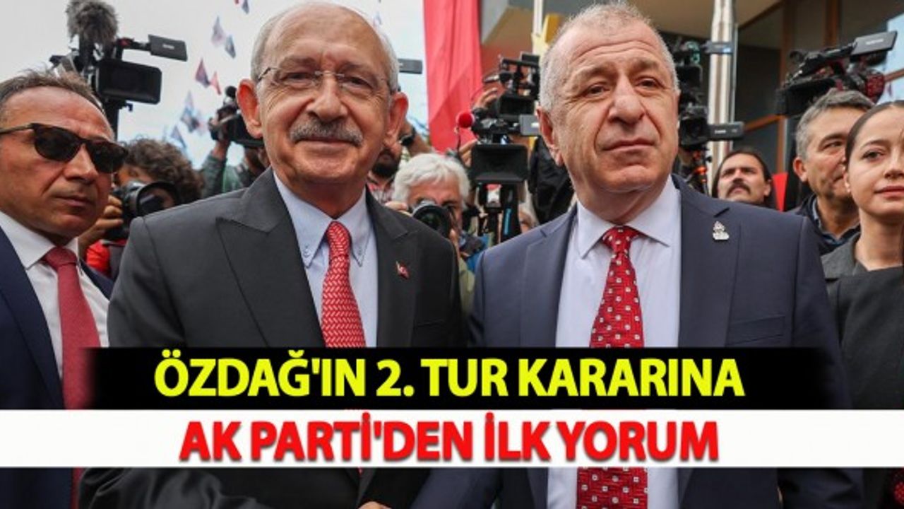 Özdağ'ın Kararına AK Parti'den İlk Yorum