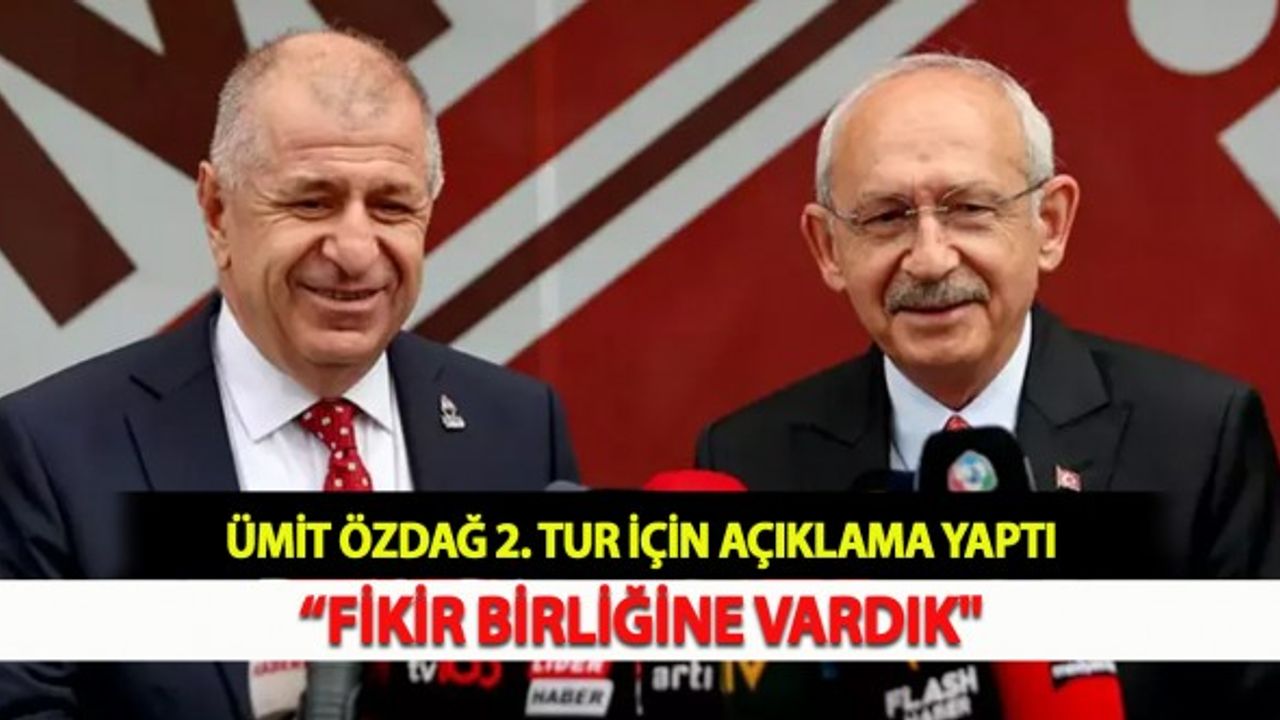 Ümit Özdağ 2. Tur İçin Açıklama Yaptı