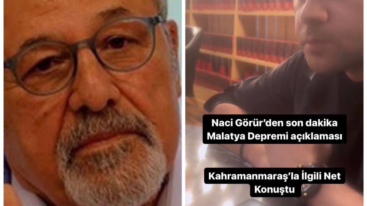 Naci Görür Malatya Depremi Sonrası İlker Apaydın’a Konuştu