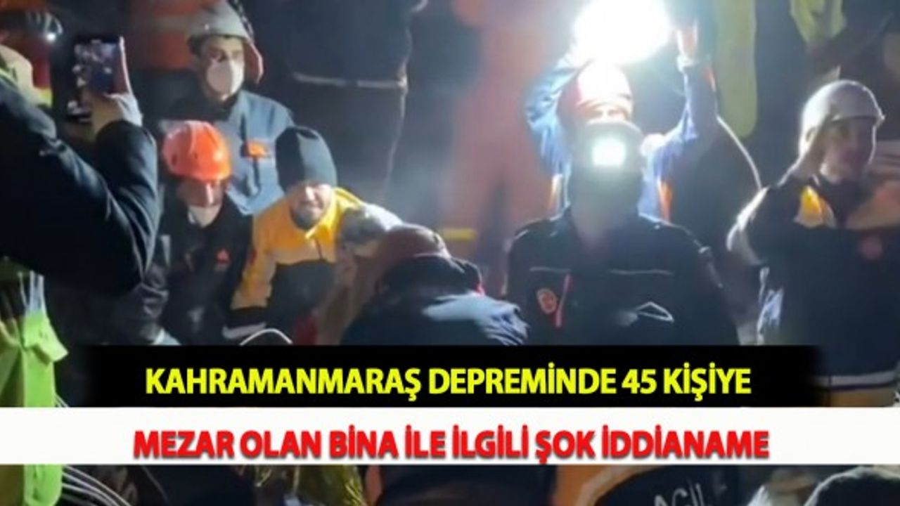 Kahramanmaraş Depreminde 45 Kişiye Mezar Olan Bina İle İlgili Şok İddianame
