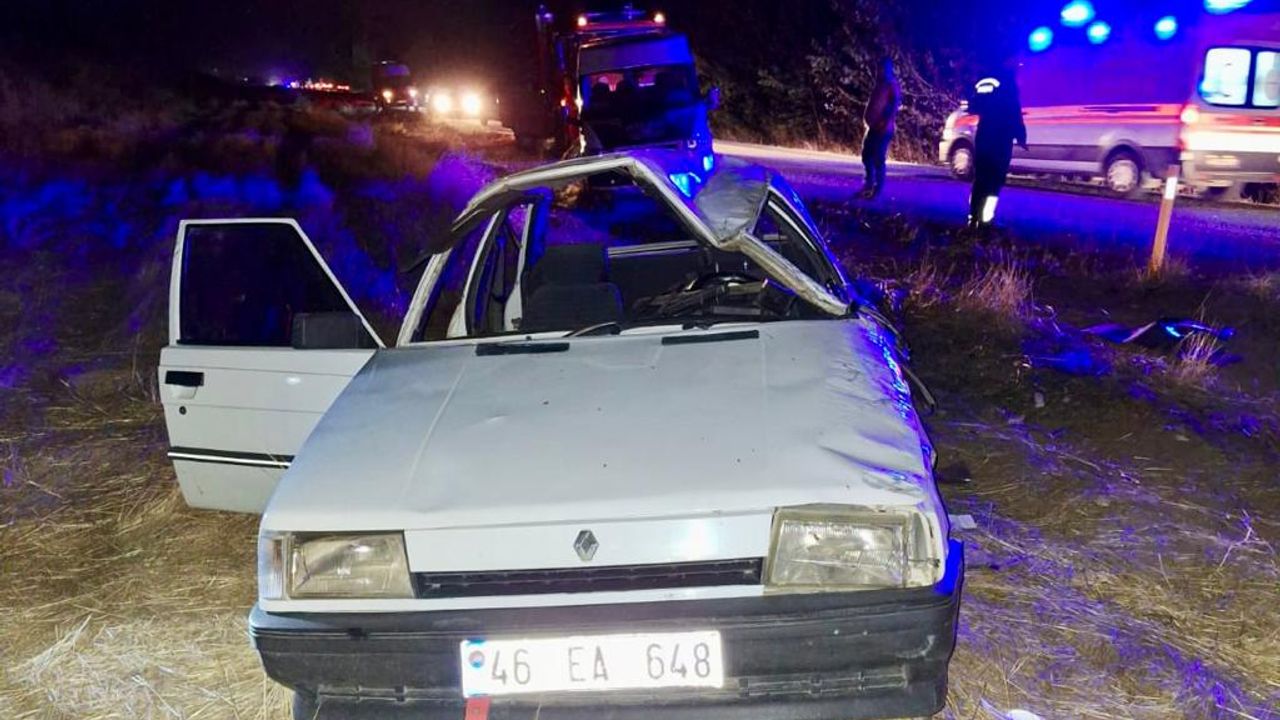 Kahramanmaraş'ta Otomobil Devrildi: 1'i Ağı 4 Yaralı