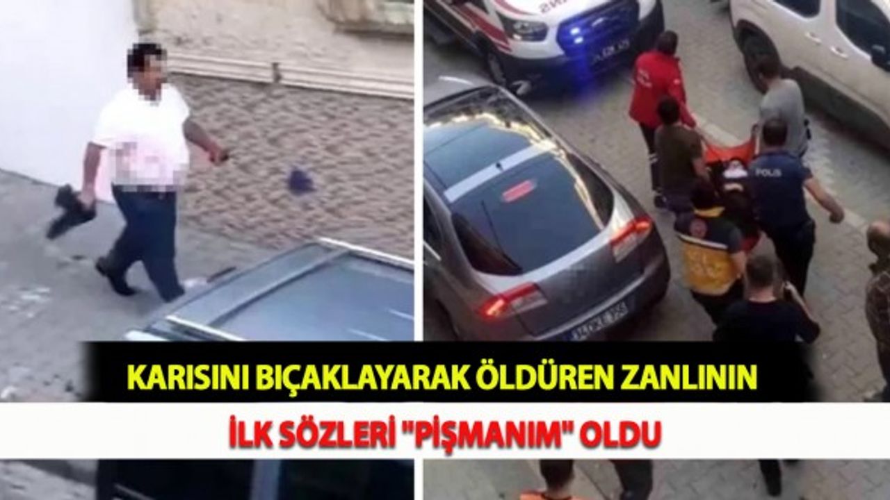 Karısını Bıçaklayarak Öldüren Zanlının İlk Sözleri "Pişmanım" Oldu
