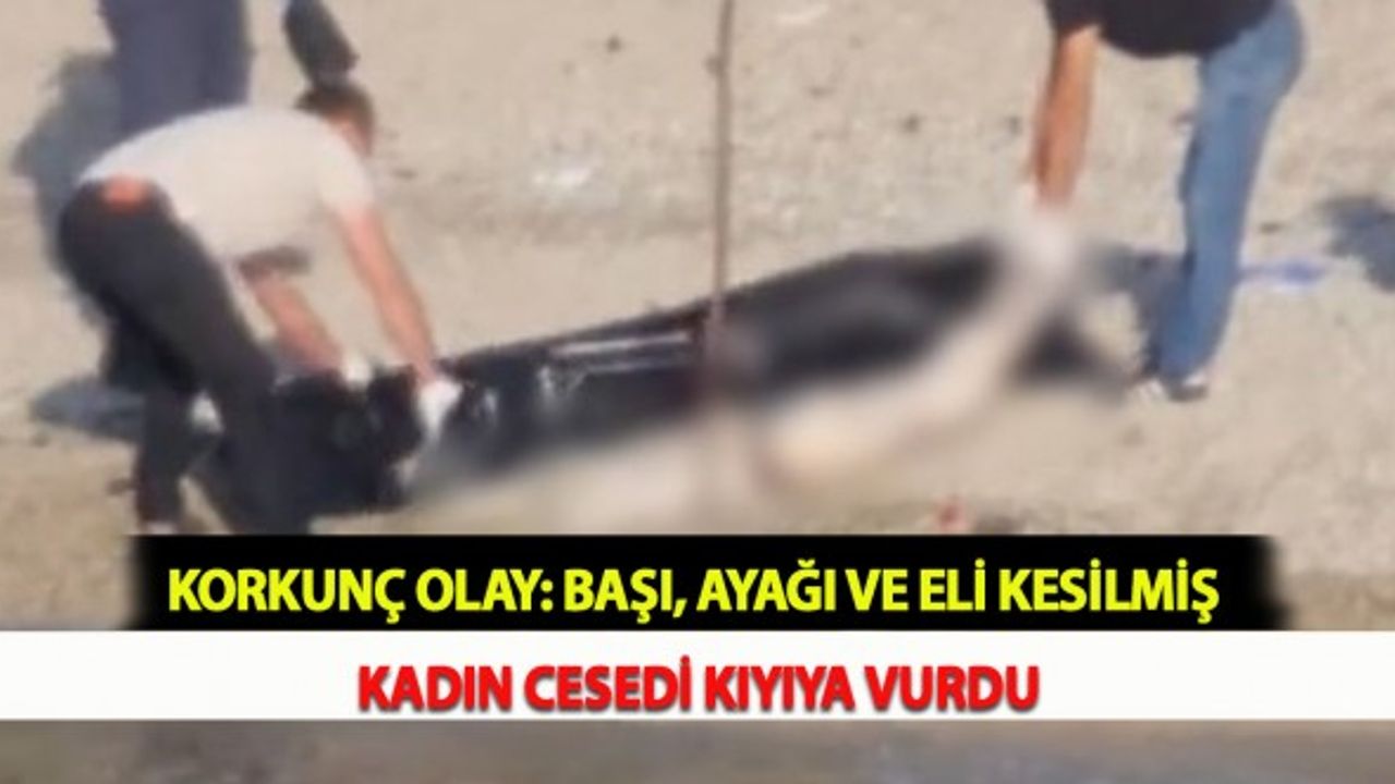 Korkunç Olay: Başı, Ayağı ve Eli Kesilmiş Kadın Cesedi Kıyıya Vurdu