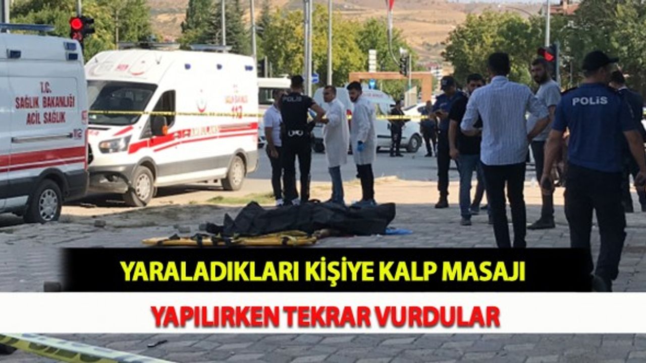 Yaraladıkları Kişiye Kalp Masajı Yapılırken Tekrar Vurdular