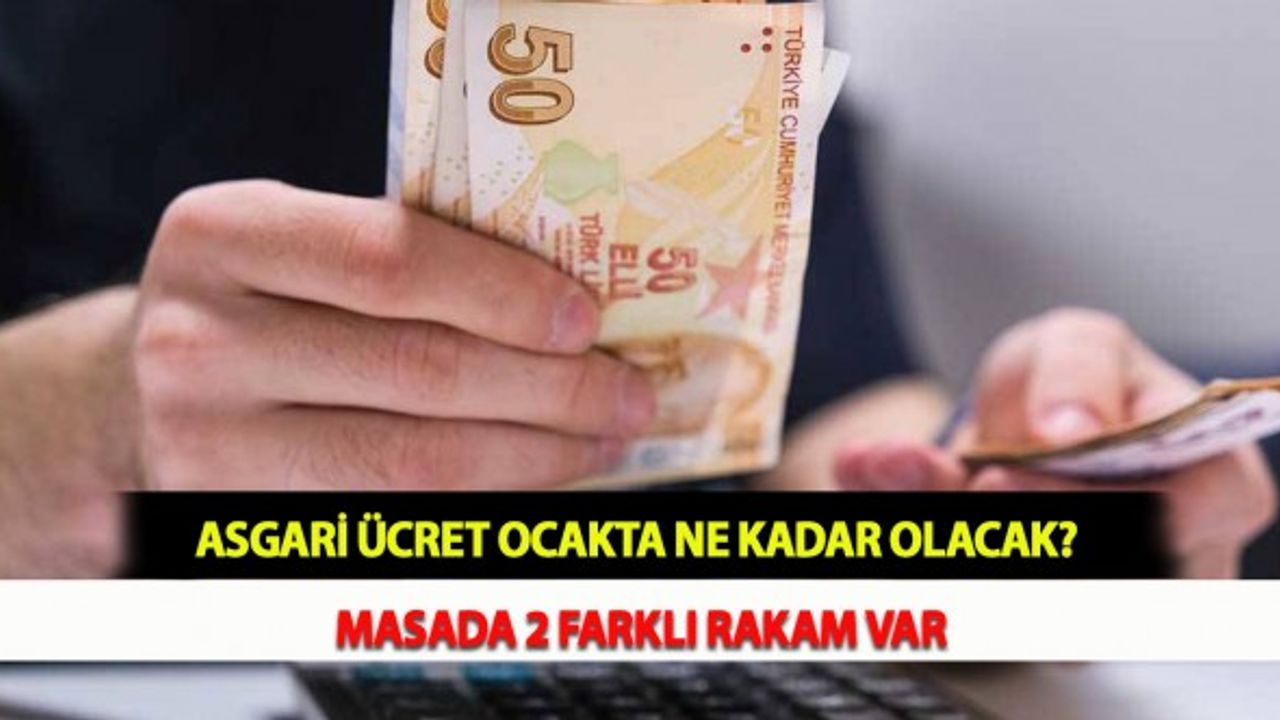 Asgari Ücret Ocakta Ne Kadar Olacak? Masada 2 Farklı Rakam Var