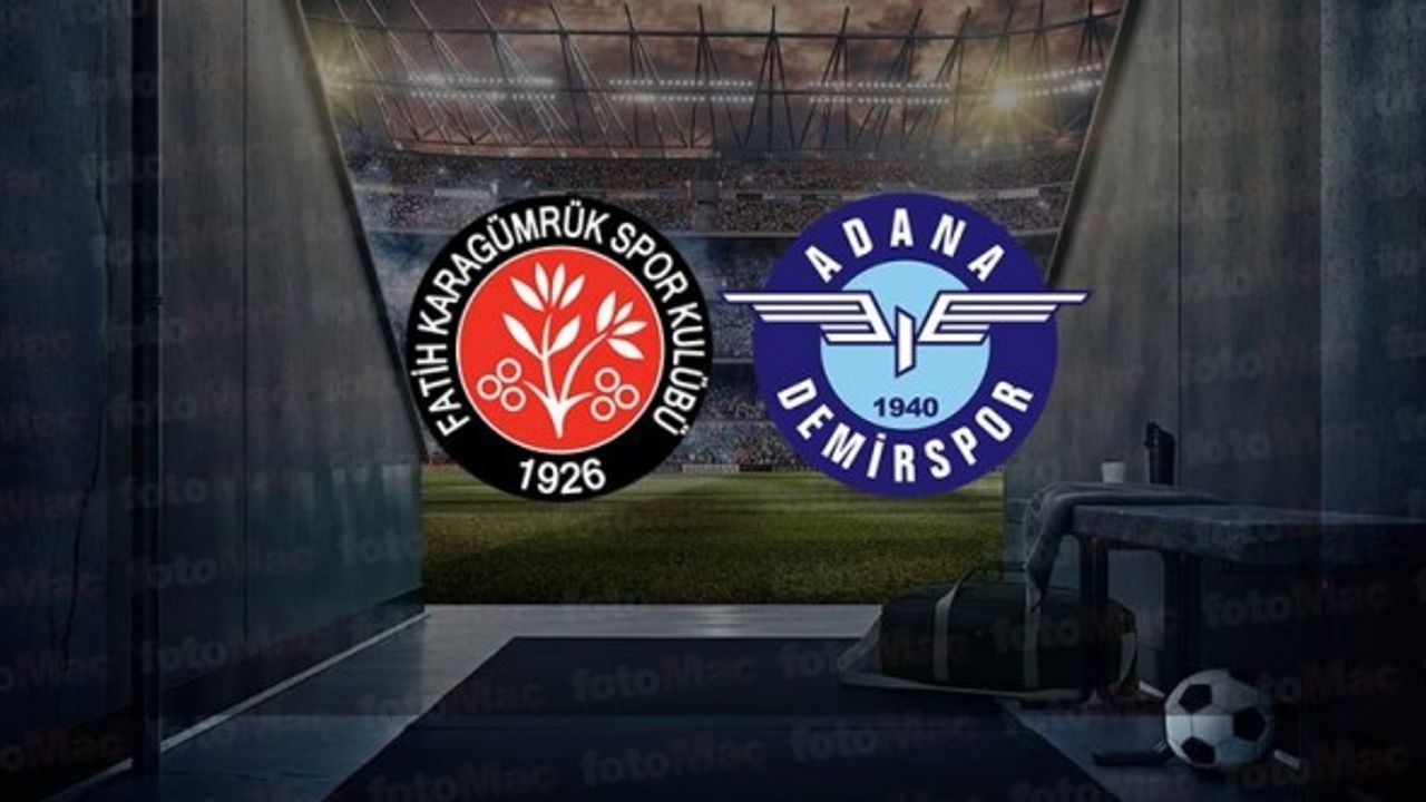 Fatih Karagümrük - Adana Demirspor maç izle