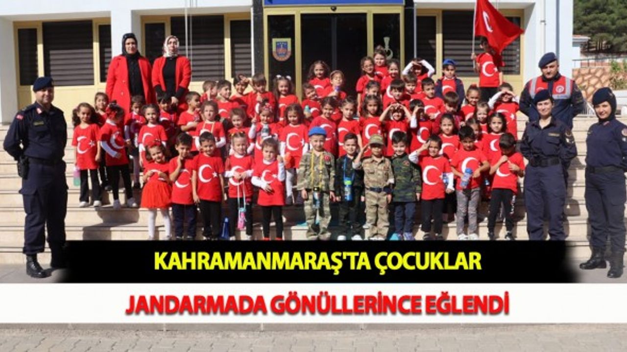 Kahramanmaraş'ta Çocuklar Jandarmada Gönüllerince Eğlendi