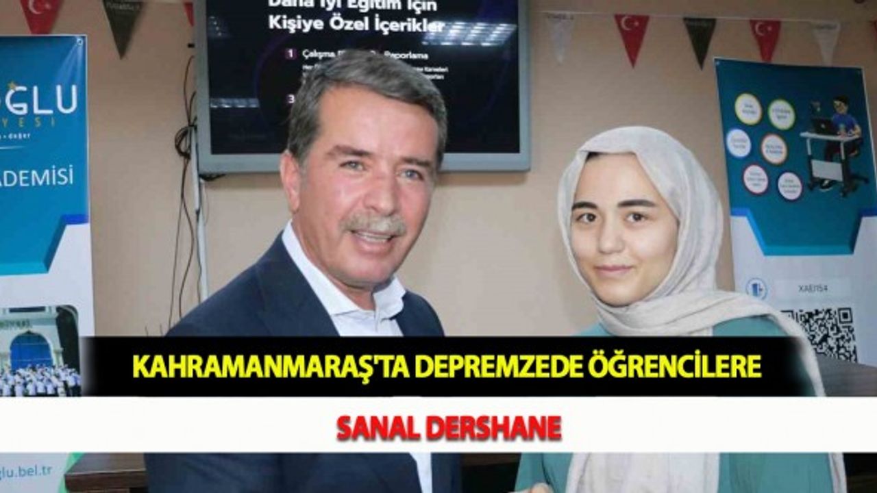 Kahramanmaraş'ta Depremzede Öğrencilere Sanal Dershane