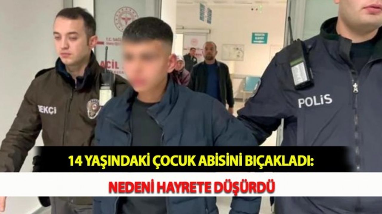 14 Yaşındaki Çocuk Abisini Bıçakladı: Nedeni Hayrete Düşürdü